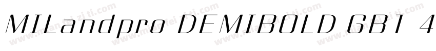 MILandpro DEMIBOLD GB1 4字体转换